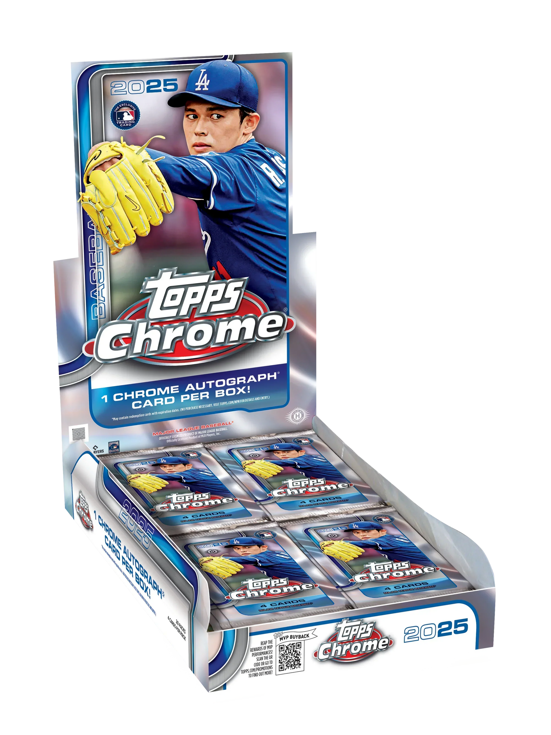 2025 Topps Chrome Baseball Hobby 12 Box Case